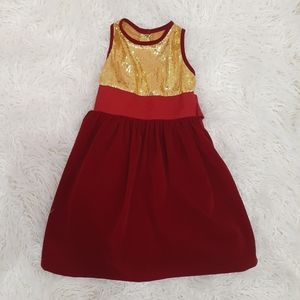 Gold and dress girl dress